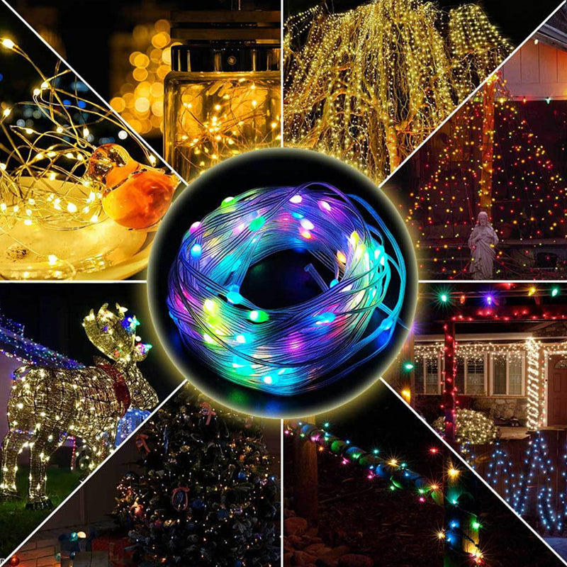 LED String Lights with Music Function Remote Control Colorful Smart Decorative Lighting for Parties and Outdoors | Sansoti