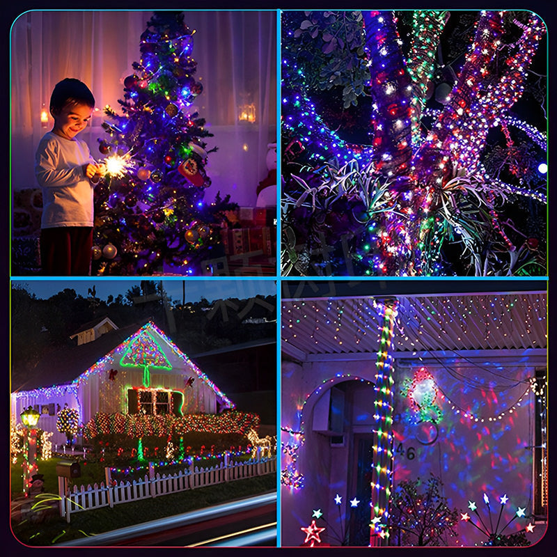 LED String Lights with Music Function Remote Control Colorful Smart Decorative Lighting for Parties and Outdoors | Sansoti