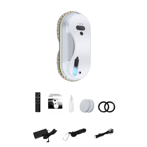 Automatic Window Cleaning Robot with Spray Function and Safety Sensors for Windows Mirrors and Tiles | Sansoti