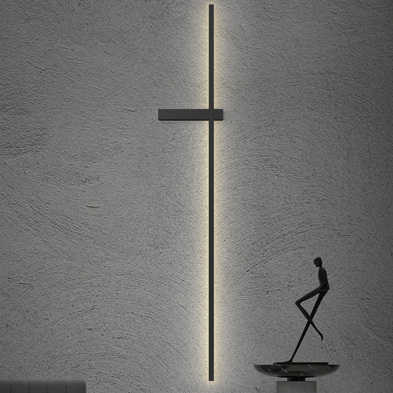 Linear Wall Lamp Multicolor Minimalist Metal Acrylic LED 60/90cm Dining Room Living Room Study | Sansoti