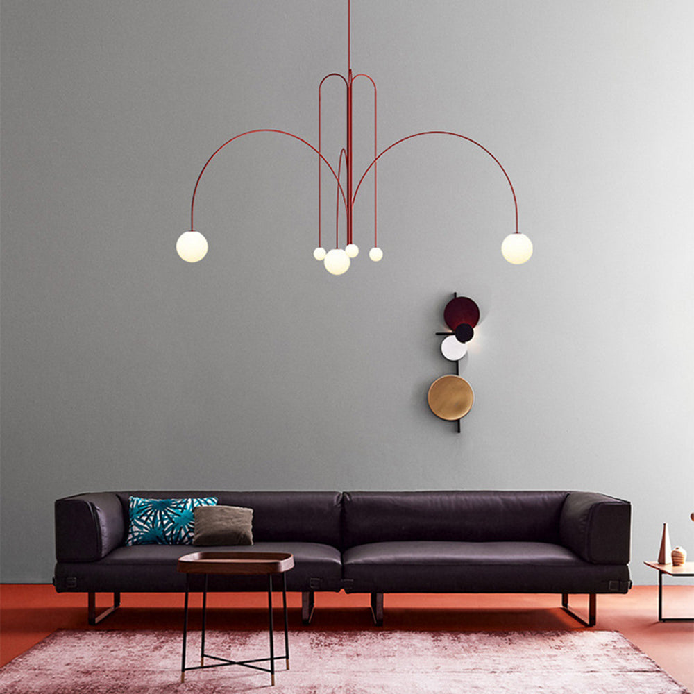 Hanglamp Zwaluwen Metaal Glas Zwart Goud Roze G9 LED Woonkamer Slaapkamer Decoratief | Sansoti