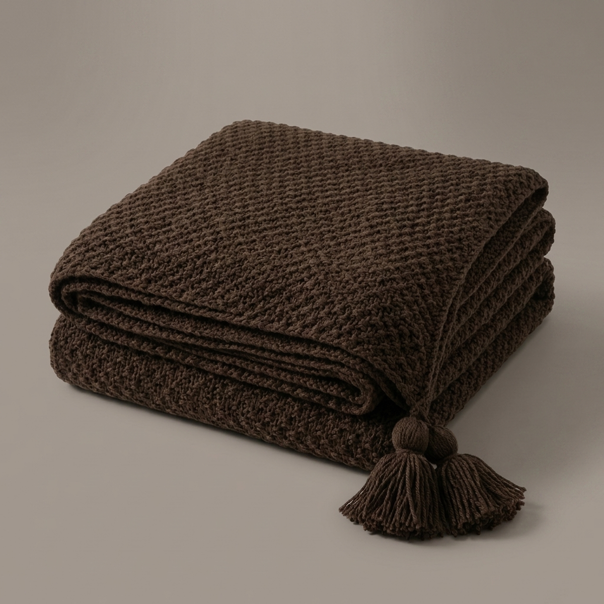 Gebreide Plaid met Kwastjes Scandinavische Stijl voor Bank Bed Fauteuil Woonkamer Decoratief Zacht Warm | Sansoti