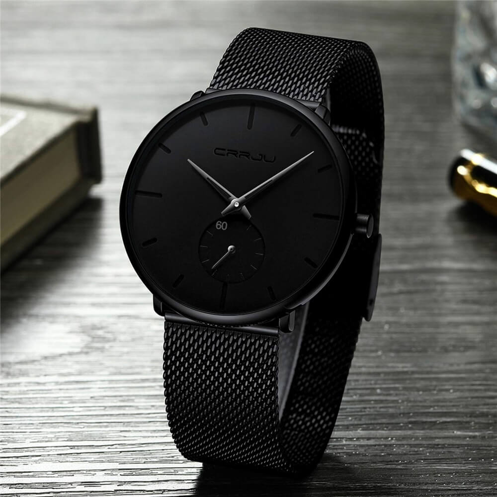 Minimalistisch Quartz Herenhorloge 40mm Ultradun Krasbestendig Glas Waterdicht Polshorloge Elegante Wijzerplaat | Sansoti