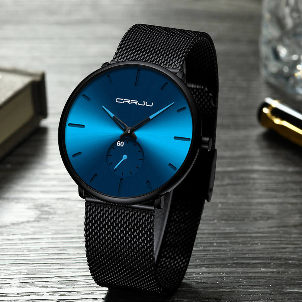 Minimalistisch Quartz Herenhorloge 40mm Ultradun Krasbestendig Glas Waterdicht Polshorloge Elegante Wijzerplaat | Sansoti