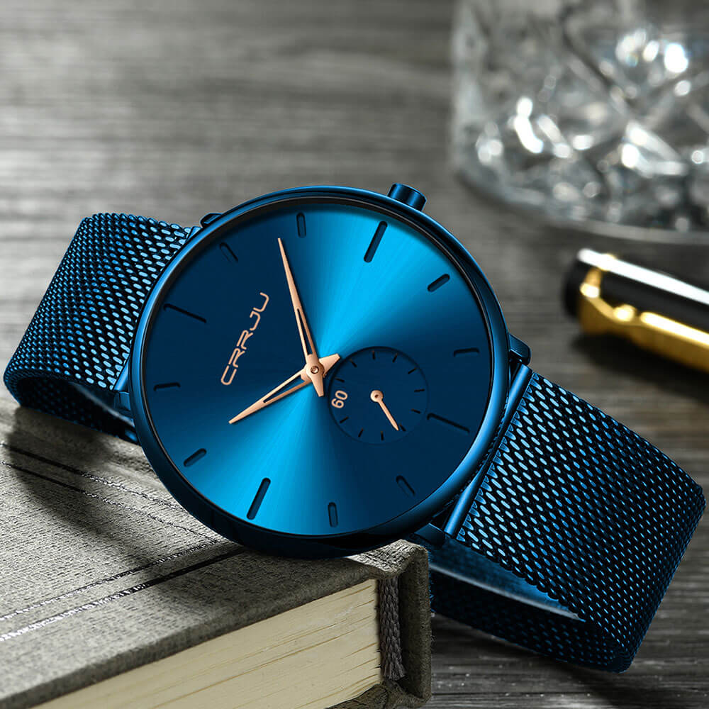 Minimalistisch Quartz Herenhorloge 40mm Ultradun Krasbestendig Glas Waterdicht Polshorloge Elegante Wijzerplaat | Sansoti