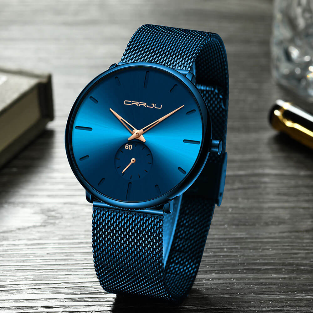 Minimalistisch Quartz Herenhorloge 40mm Ultradun Krasbestendig Glas Waterdicht Polshorloge Elegante Wijzerplaat | Sansoti