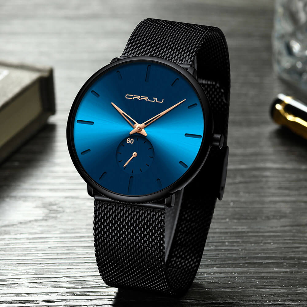 Minimalistisch Quartz Herenhorloge 40mm Ultradun Krasbestendig Glas Waterdicht Polshorloge Elegante Wijzerplaat | Sansoti