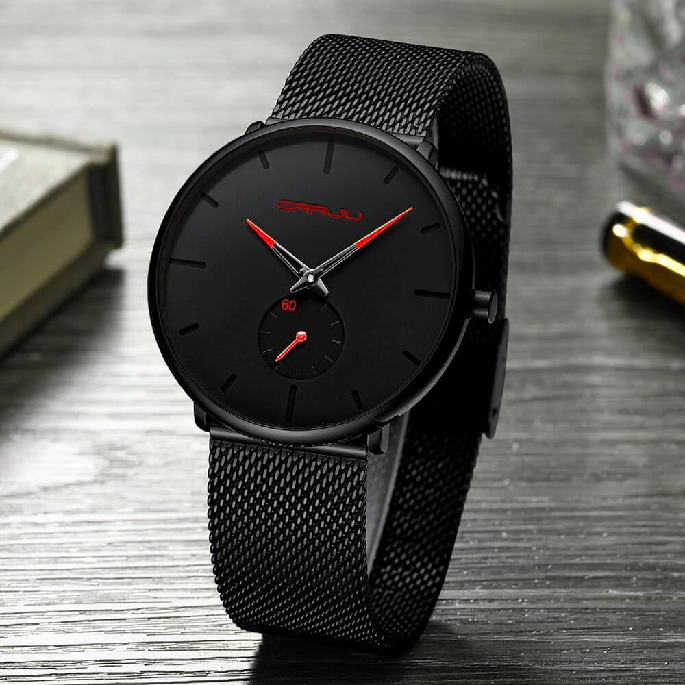 Minimalistisch Quartz Herenhorloge 40mm Ultradun Krasbestendig Glas Waterdicht Polshorloge Elegante Wijzerplaat | Sansoti