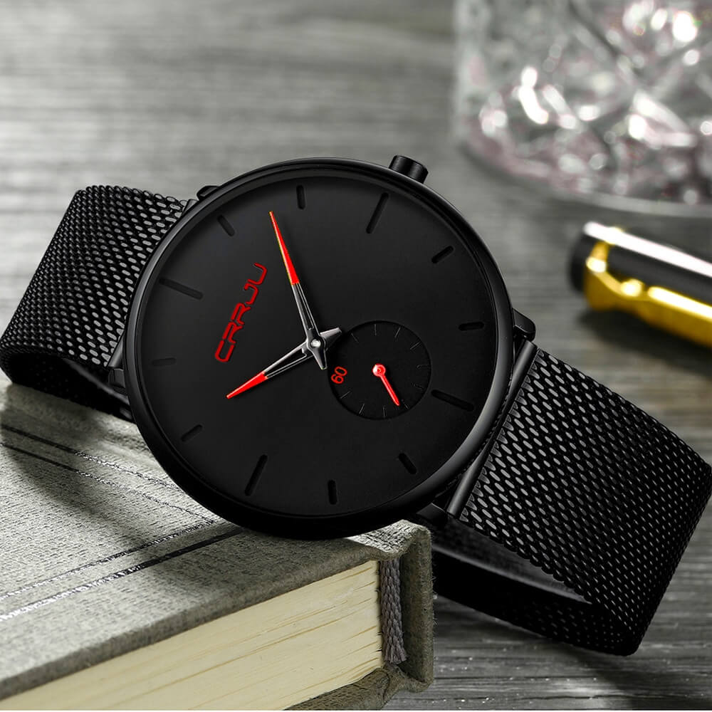 Minimalistisch Quartz Herenhorloge 40mm Ultradun Krasbestendig Glas Waterdicht Polshorloge Elegante Wijzerplaat | Sansoti