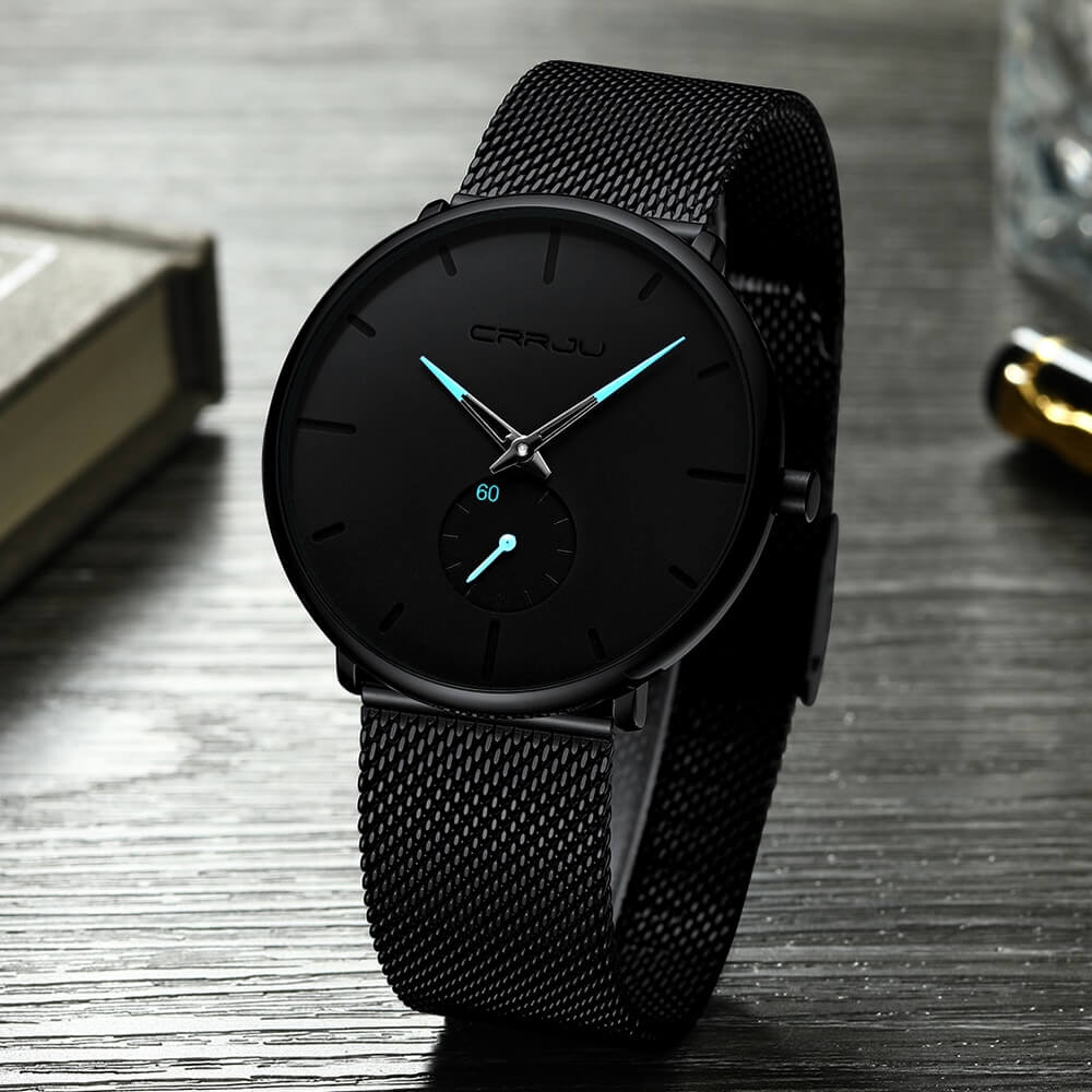 Minimalistisch Quartz Herenhorloge 40mm Ultradun Krasbestendig Glas Waterdicht Polshorloge Elegante Wijzerplaat | Sansoti
