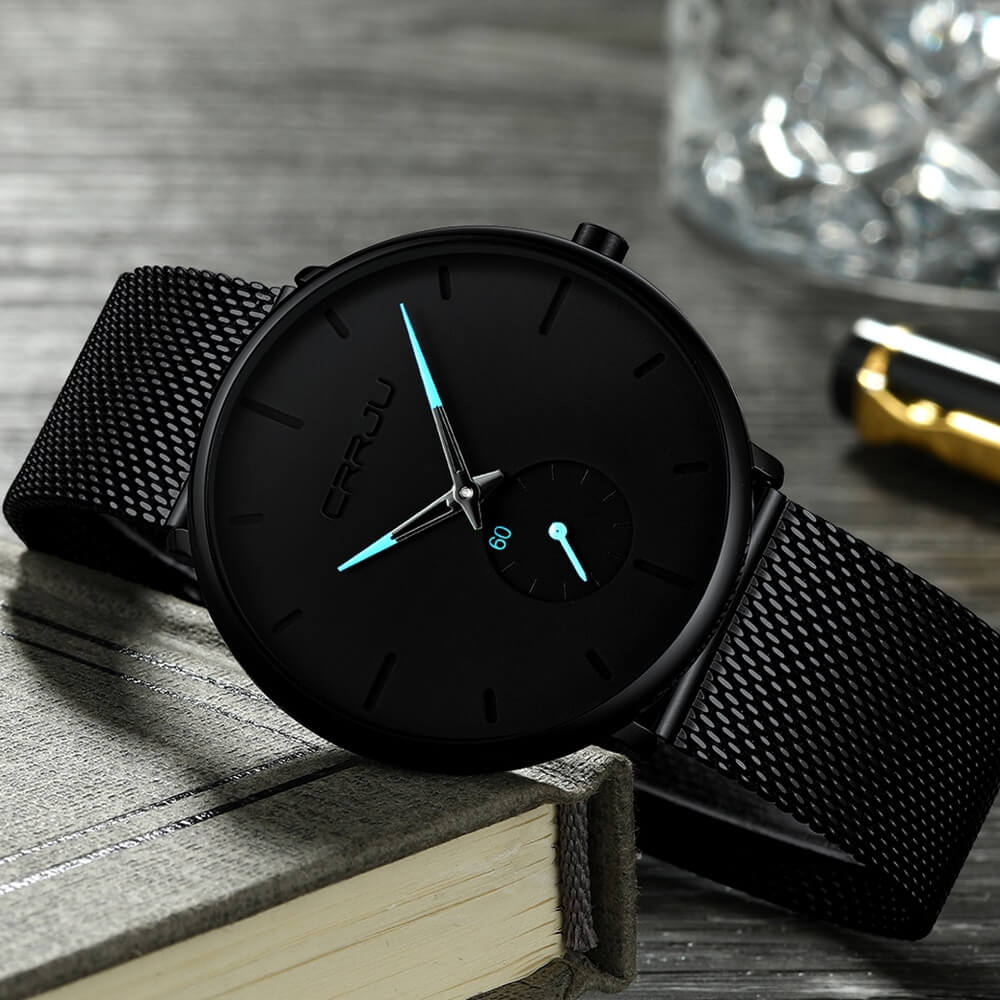 Minimalistisch Quartz Herenhorloge 40mm Ultradun Krasbestendig Glas Waterdicht Polshorloge Elegante Wijzerplaat | Sansoti