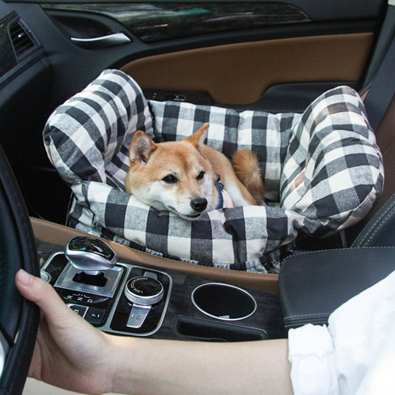 Hondenautostoel Draagbaar Reisbed Comfortabel Bolster Veilige Zetel voor Kleine Honden Katten Huisdieren | Sansoti