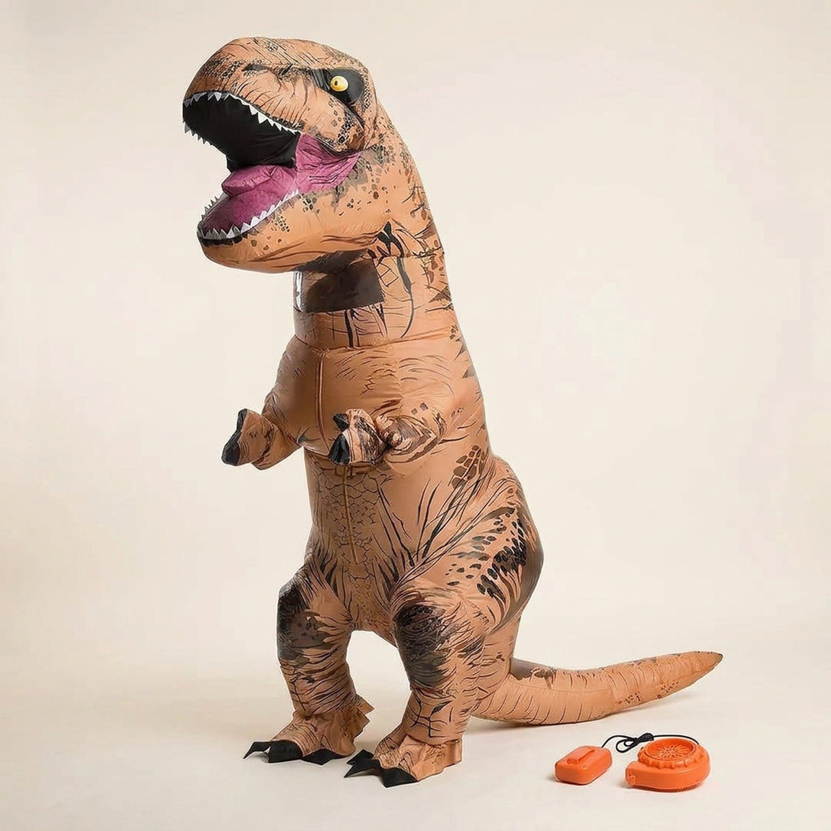Nadmuchiwany kostium dinozaura T-Rex dla dorosłych, uniwersalny rozmiar, strój imprezowy z wentylatorem na karnawał | Sansoti