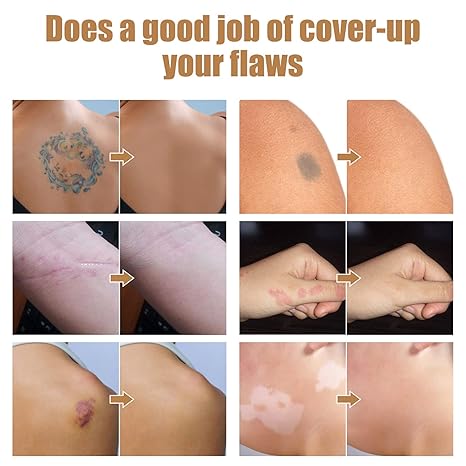 Waterbestendige Camouflagecrème voor Tattoo Litteken Huidoneffenheden 12 Uur Langhoudend Natuurlijk Mat Effect | Sansoti