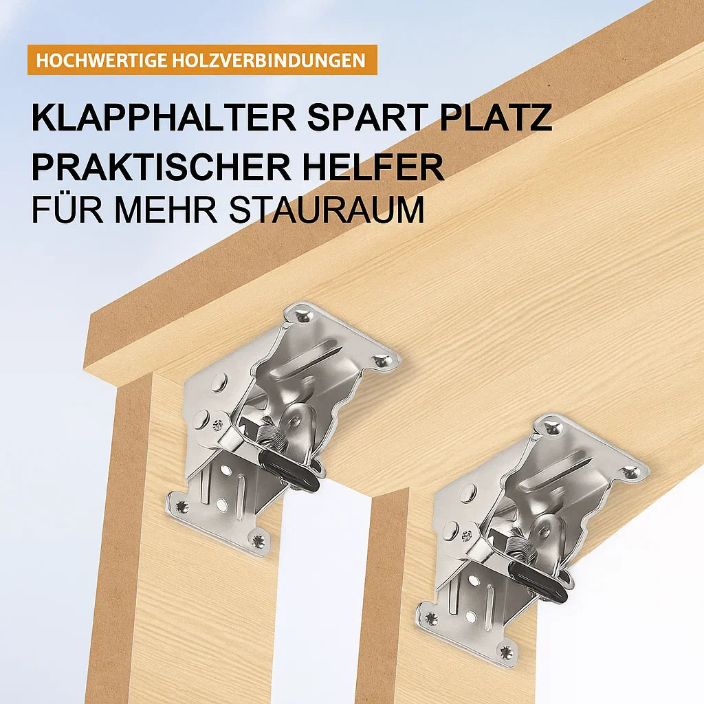 Klapbeugel Staal 2mm 66x54x63mm 225kg Auto-Lock Klaptafel Werkbank Balkon Keuken Wandbeugel Opklapbaar Ruimtebesparend 2 Stuks | Sansoti