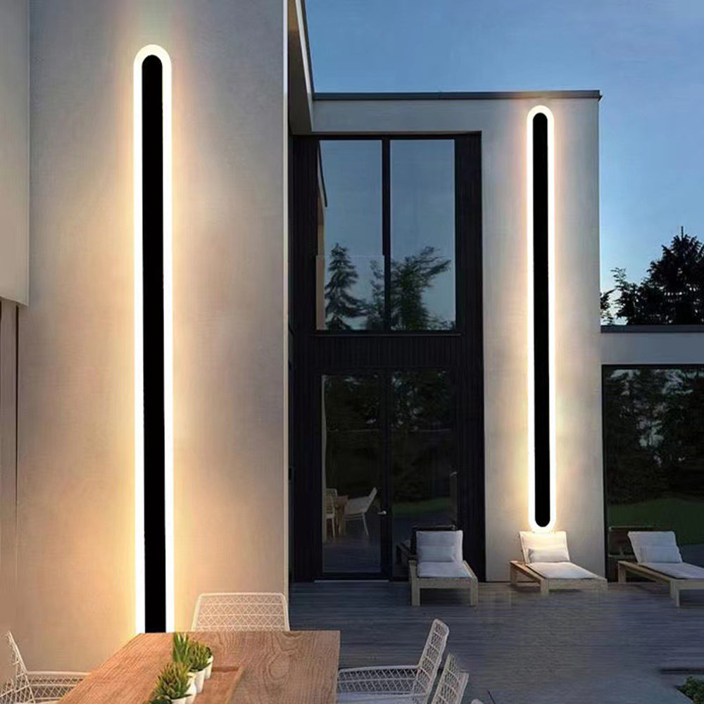 Oval Wall Light IP65 Waterproof LED Outdoor Lighting Metal Acrylic for Garden Facade Terrace Balcony Veranda | Sansoti