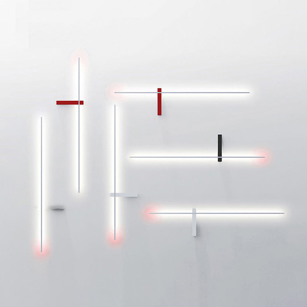 Linear Wall Lamp Multicolor Minimalist Metal Acrylic LED 60/90cm Dining Room Living Room Study | Sansoti