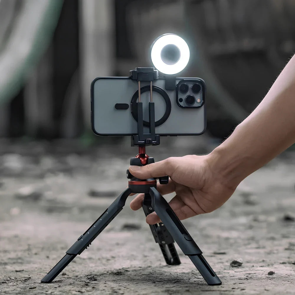 Magnetic LED Photo Light Portable Dimmable Rechargeable for Selfies Video Content Creation | Sansoti