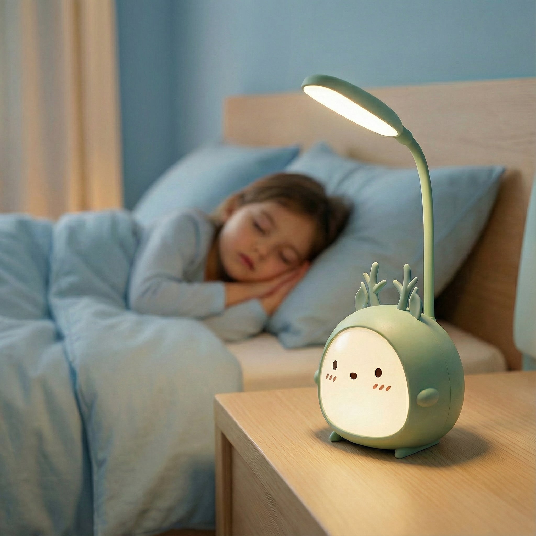 Wiederaufladbare Kinderlampe mit flexiblem Arm und LED-Beleuchtung – Schreibtischlampe für Kinderzimmer | Sansoti