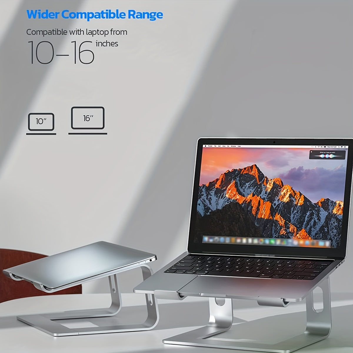 Support pour ordinateur portable en aluminium avec design ergonomique et ventilation pour bureau et télétravail | Restfield