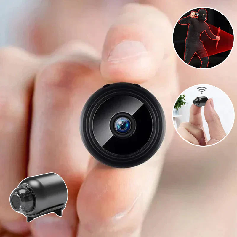 WiFi Beveiligingscamera met Nachtzicht en Bewegingsdetectie – Compacte Mini Bewakingscamera voor Thuis en Kantoor | Sansoti