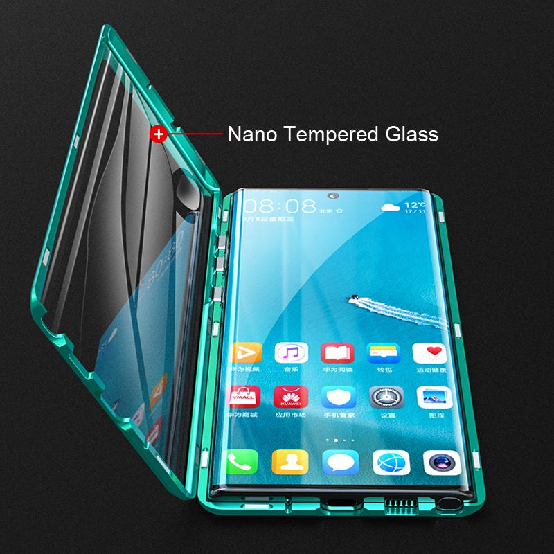 Magnetische Dubbelzijdige Telefoonhoes Gehard Glas voor Galaxy Modellen | Sansoti