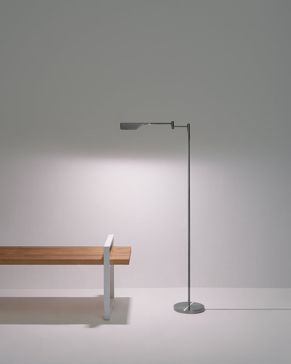 Stehleuchte LED Blatt Design Minimalistisch 135cm Dimmbar Metall | Restfield