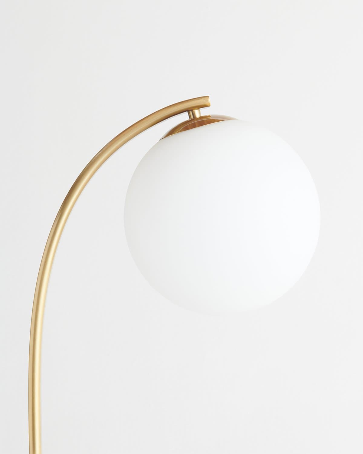 Stehleuchte Marmorfuß Messing Glaskugel LED 168cm Standleuchte Wohnzimmer Modern