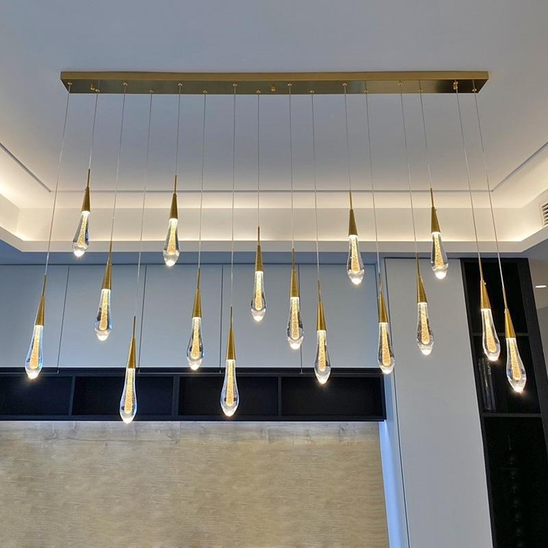 Glazen Hanglamp met Gouden Metalen Armatuur en Geïntegreerde LED-Verlichting – Scandinavisch Design voor Eetkamer, Woonkamer en Keuken | Sansoti