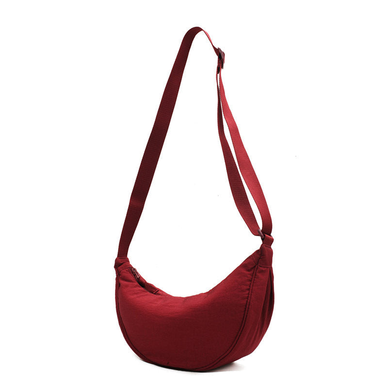 Halve Maan Schoudertas Kunstleer Elegante Damestas Crossbody Handtas Mode Accessoire Casual Dagelijks Gebruik | Sansoti