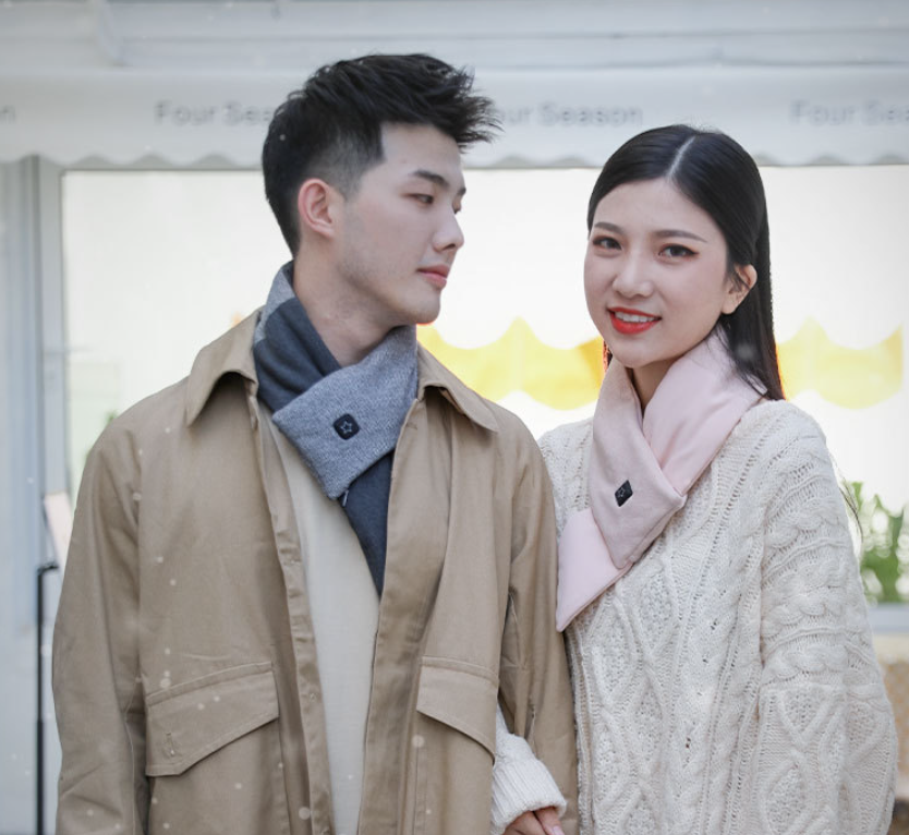 Heated Scarf with USB Connection, Neck Warmer, Adjustable Temperature, Soft Winter Neck Scarf for Women and Men | Sansoti