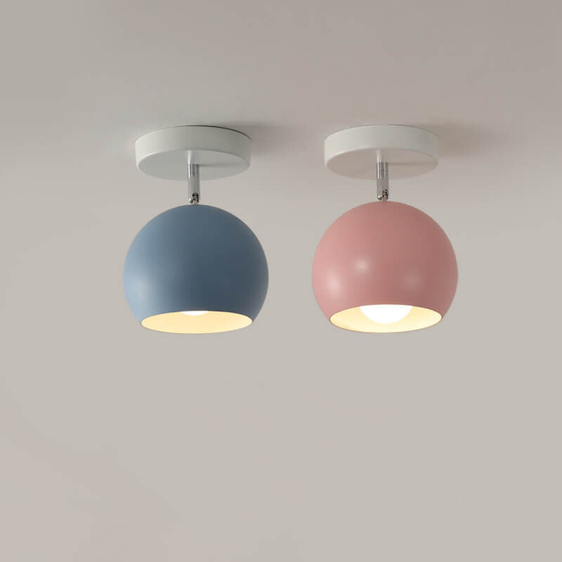 IJzeren Plafondlamp met Houtaccenten – Kleurrijk Design voor Gang en Woonkamer | Sansoti