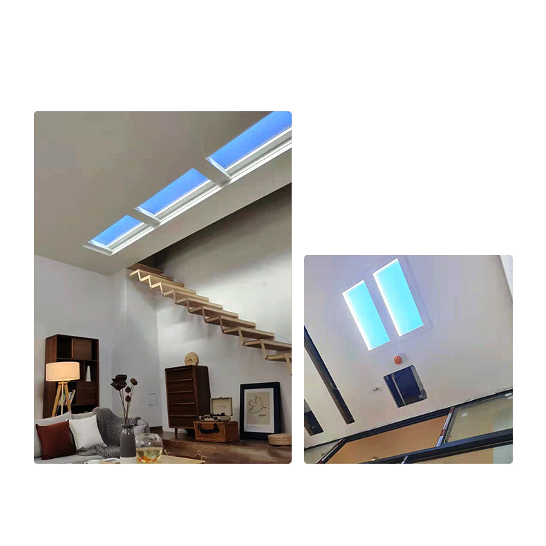 Daglichtlamp Plafond LED Ingebouwd Metaal 60x30cm Woonkamer Slaapkamer Hemelraam Daglicht Simulatie Smart Tuya Dimbaar | Sansoti