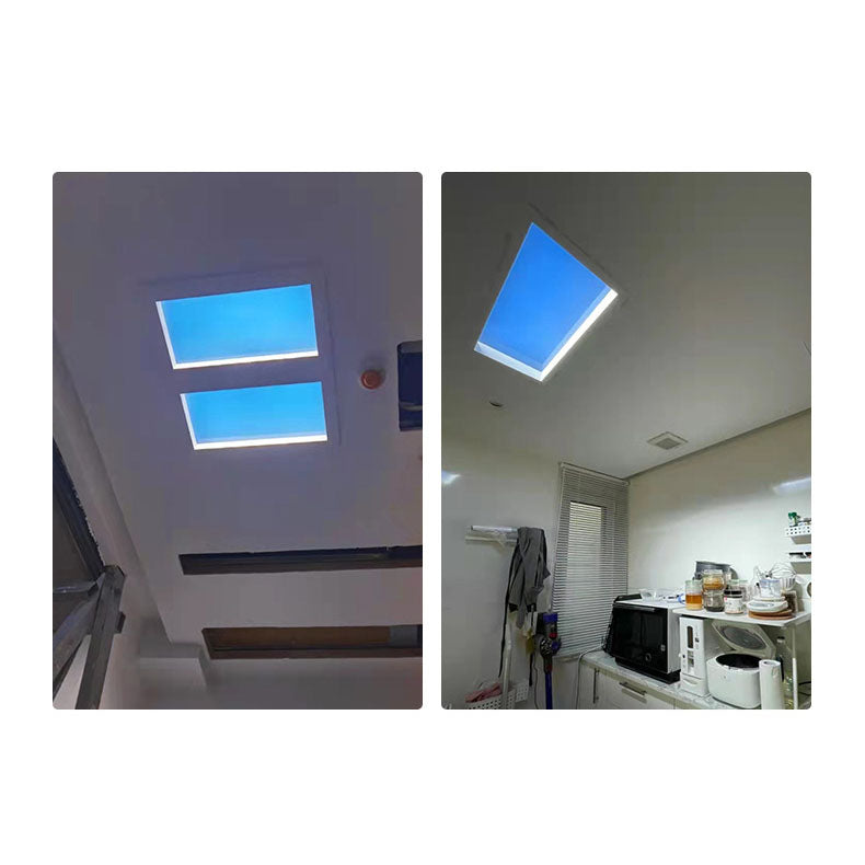 Daglichtlamp Plafond LED Ingebouwd Metaal 60x30cm Woonkamer Slaapkamer Hemelraam Daglicht Simulatie Smart Tuya Dimbaar | Sansoti
