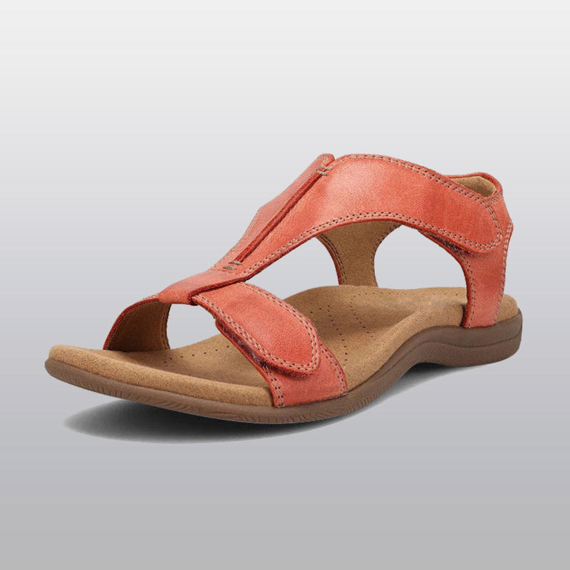 Orthopedische Dames Sandalen met Voetgewelfsteun T-band Verstelbaar Ademend Microvezel Zomer Comfortabel | Sansoti