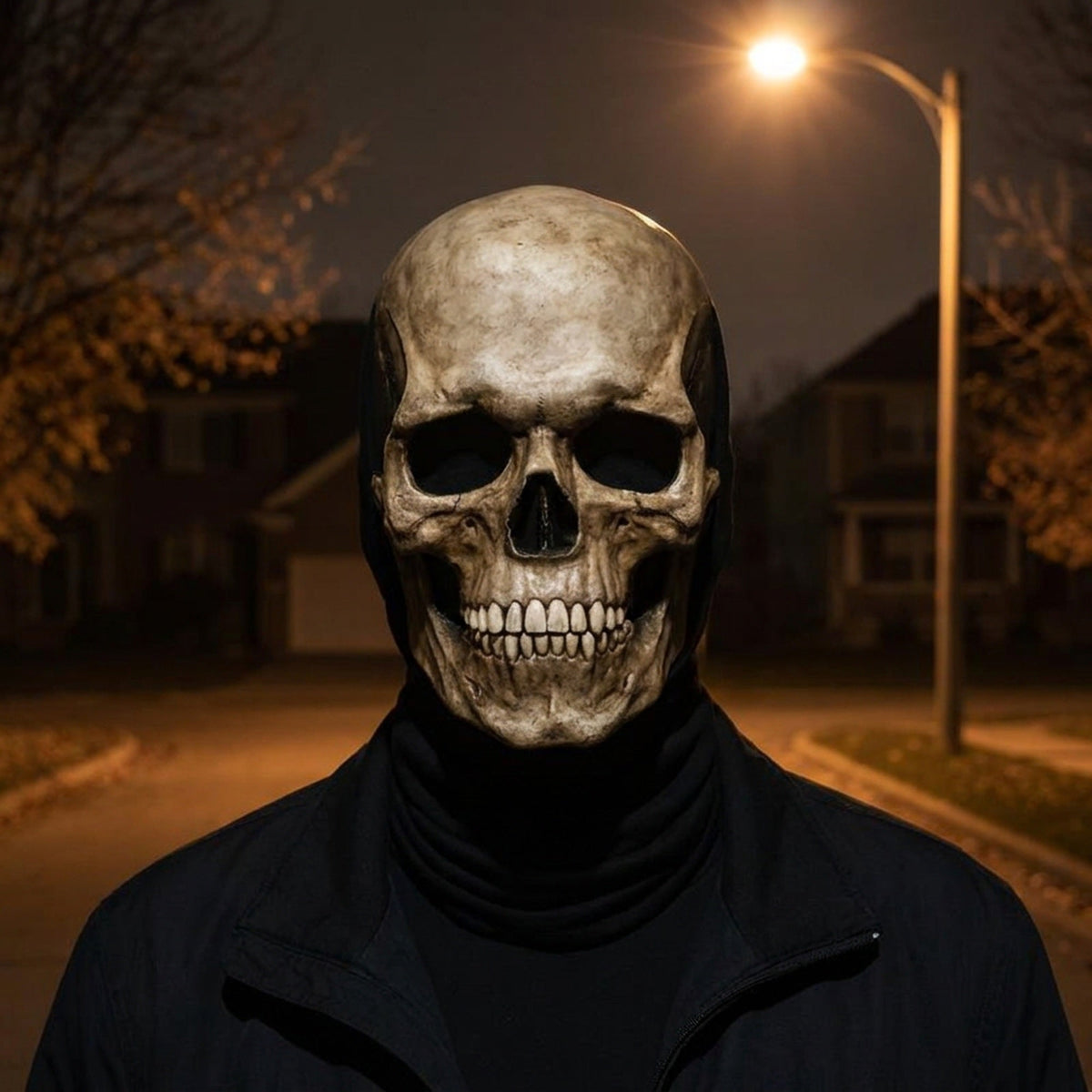 Bewegende Schedel Masker met Beweegbare Kaak – Halloween Volledig Hoofdmasker Skelet Horror Kostuum Decoratie | Sansoti