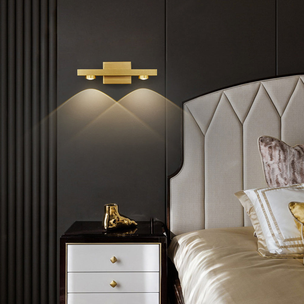 Linear LED Wall Light Metal Warm White Light Bathroom Bedroom Mirror Modern Interior Wall Lighting | Sansoti