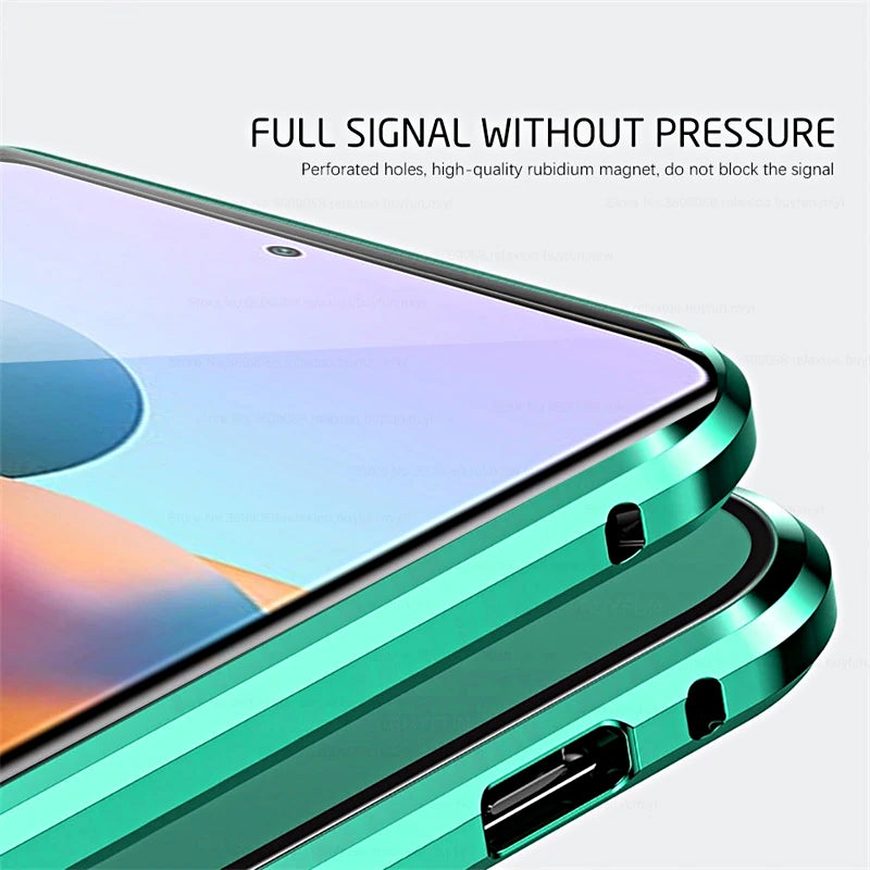 Magnetische Dubbelzijdige Telefoonhoes Gehard Glas voor Galaxy Modellen | Sansoti
