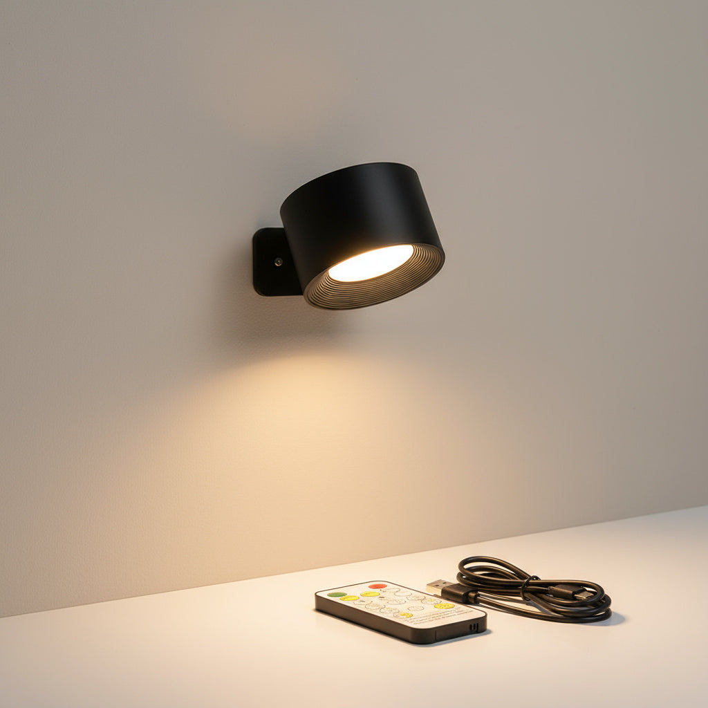 Draadloze Wandlamp met Afstandsbediening – Magnetisch Dimbaar Leeslampje voor Slaapkamer en Woonkamer | Sansoti