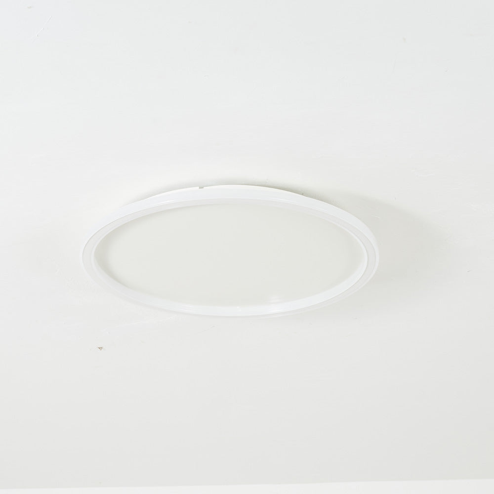 Round dimmable LED ceiling light, metal and acrylic, 30-50cm, black and white, modern ceiling lighting for living room and bedroom | Sansoti
