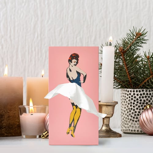 Vintage Tissue-Box met Retro-Patroon – Elegante Zakdoekenhouder voor Badkamer Woonkamer Slaapkamer Kantoor – Decoratief Kunsthars Tissuedispenser | Sansoti