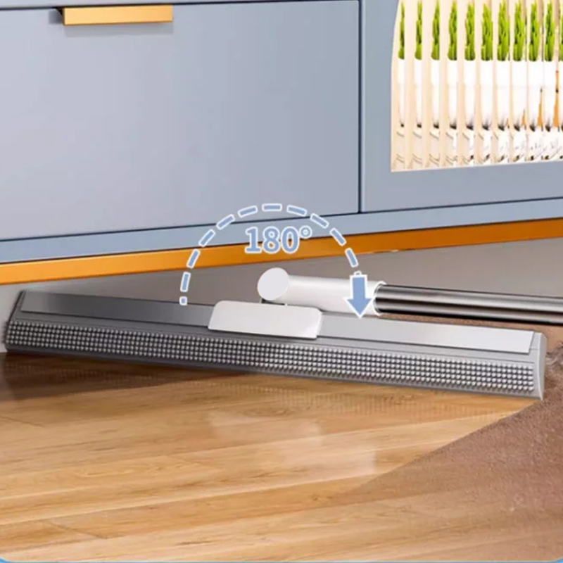 Bodenwischer mit Gummilippe und TPE-Bürsten 30cm 50cm Multifunktionale Reinigung für Hartböden | Sansoti