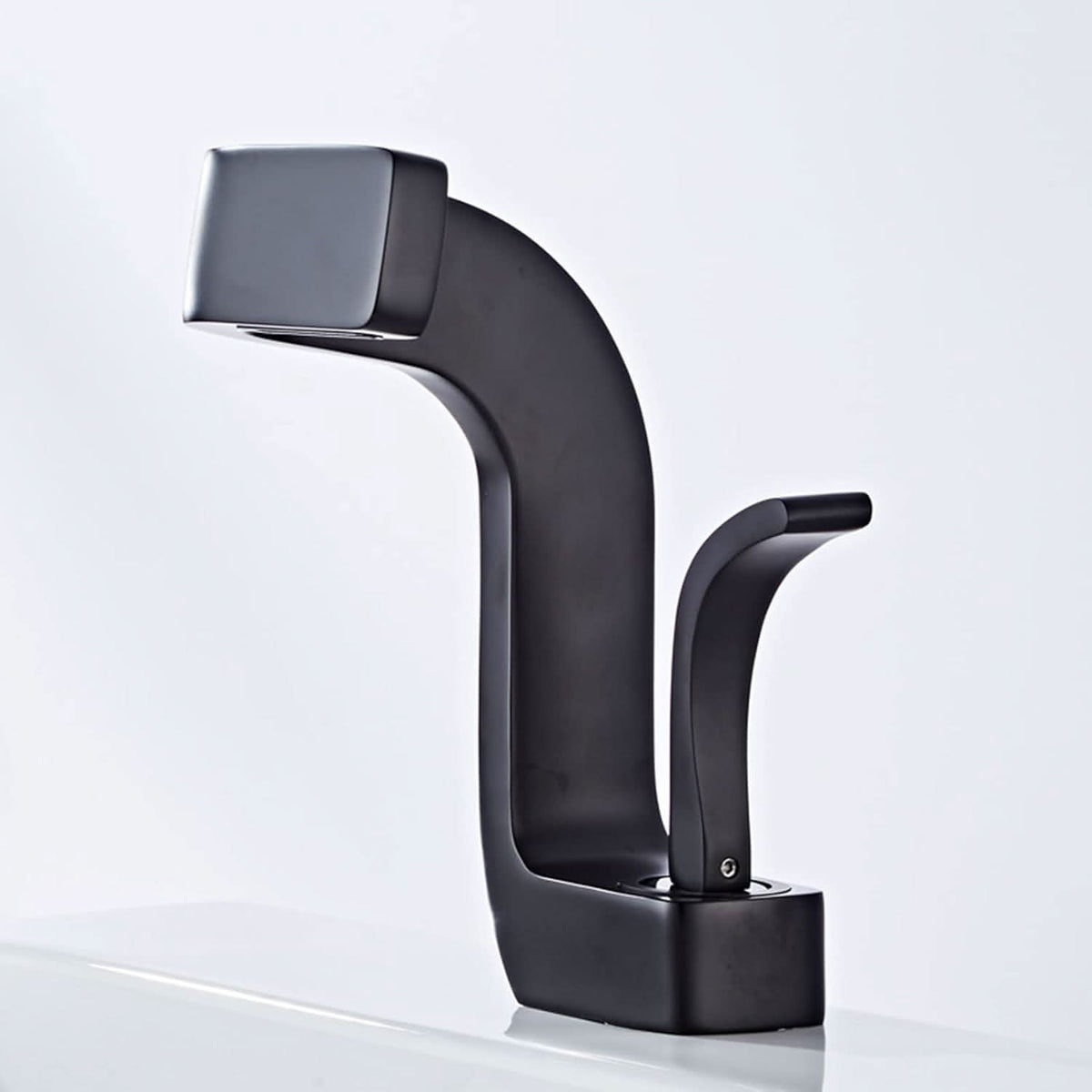 Robinet de salle de bains effet cascade en RVS304, mitigeur, chrome, or, noir, robinet de lavabo au design moderne, mélangeur de vasque | Sansoti