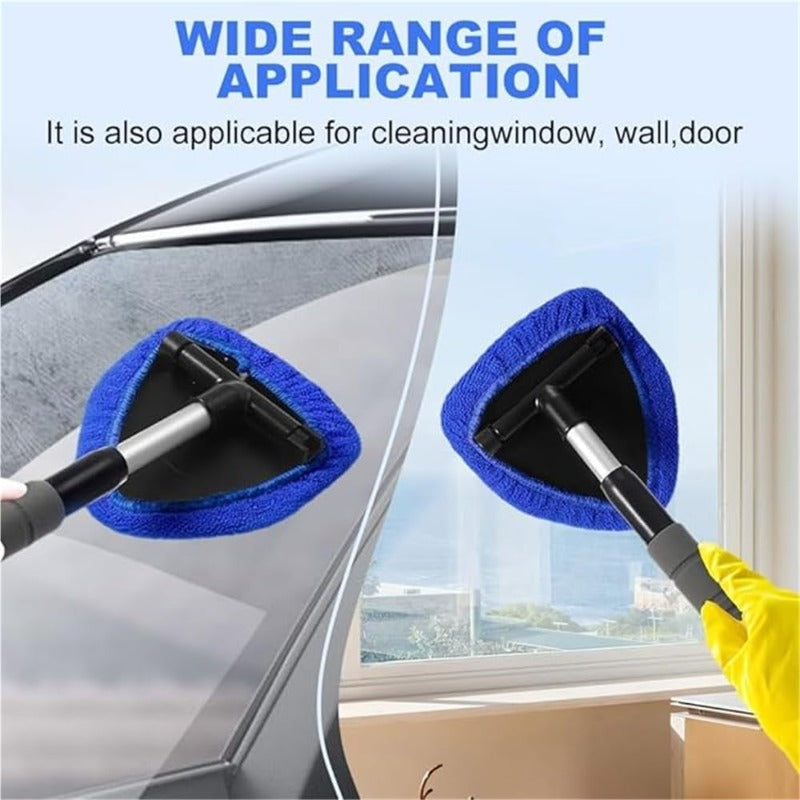 Window Squeegee with Rotating Head and Telescopic Handle PVA Sponge for Car Windows Mirrors Windows Streak-Free | Sansoti