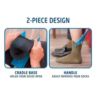 Ensemble d’aide à l’enfilage des chaussettes pour enfiler soi-même des bas de compression en cas de mobilité réduite et pendant la grossesse | Sansoti