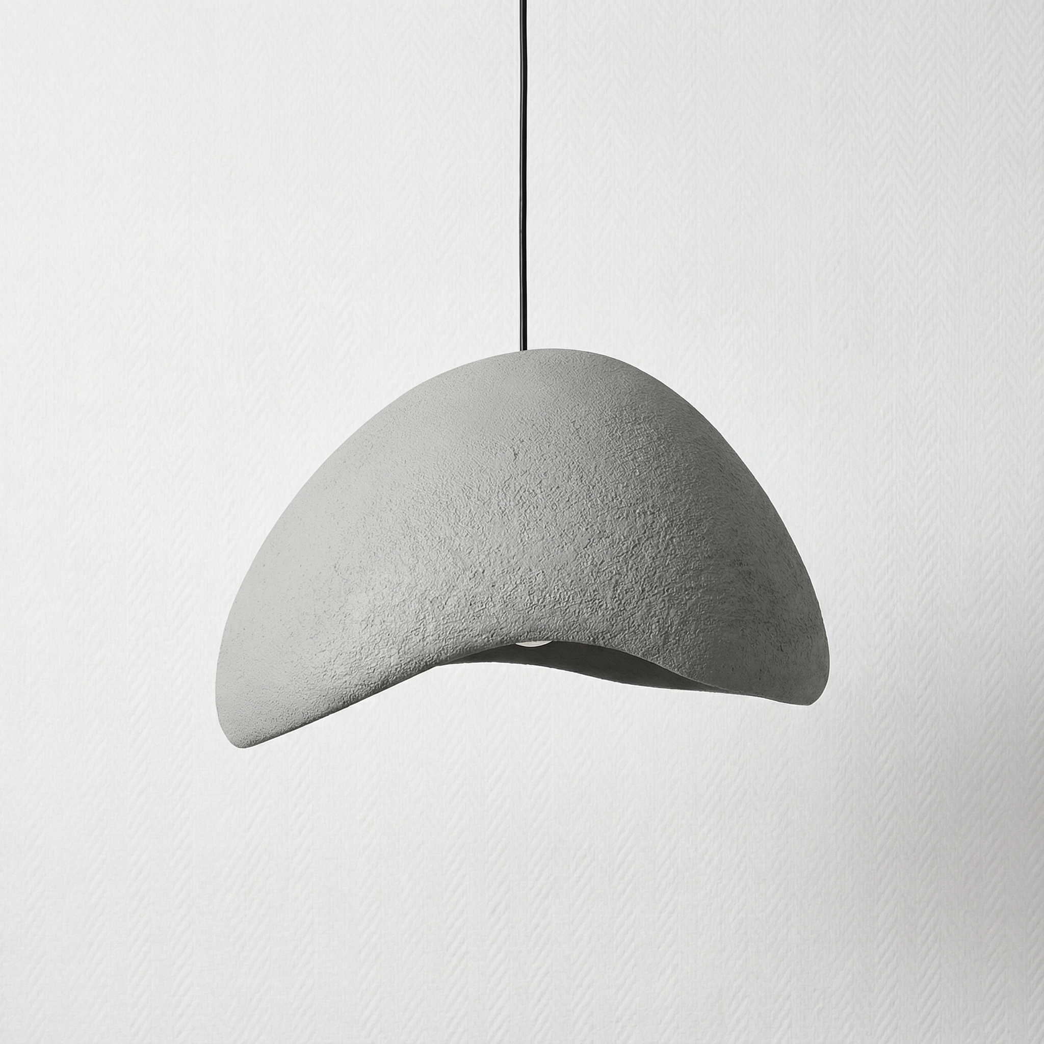 Minimalistische Hanglamp met Stenen Textuur – Moderne Verlichting in Scandinavische Stijl | Sansoti
