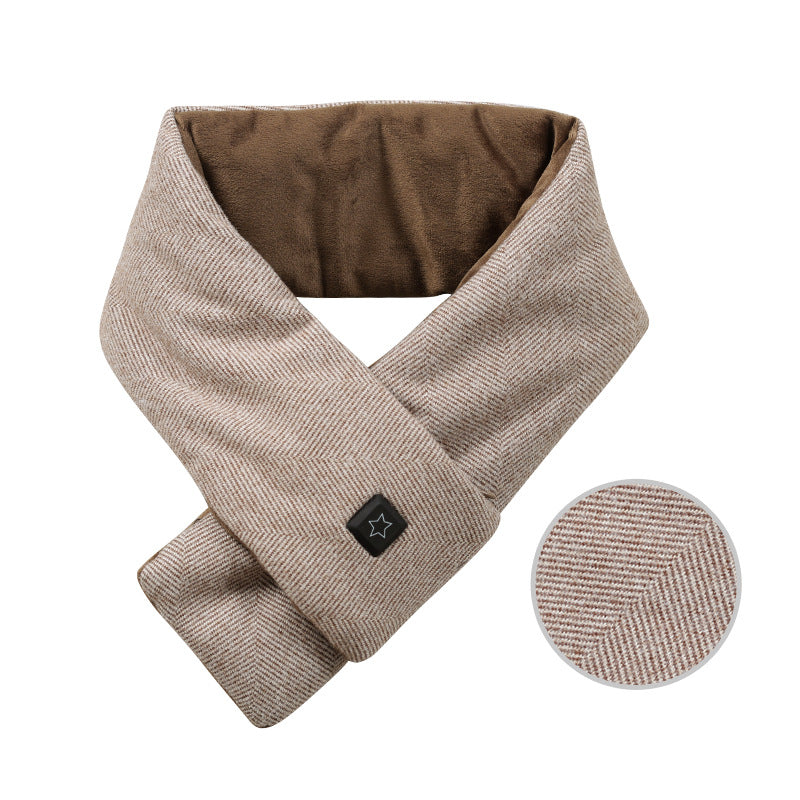 Heated Scarf with USB Connection, Neck Warmer, Adjustable Temperature, Soft Winter Neck Scarf for Women and Men | Sansoti