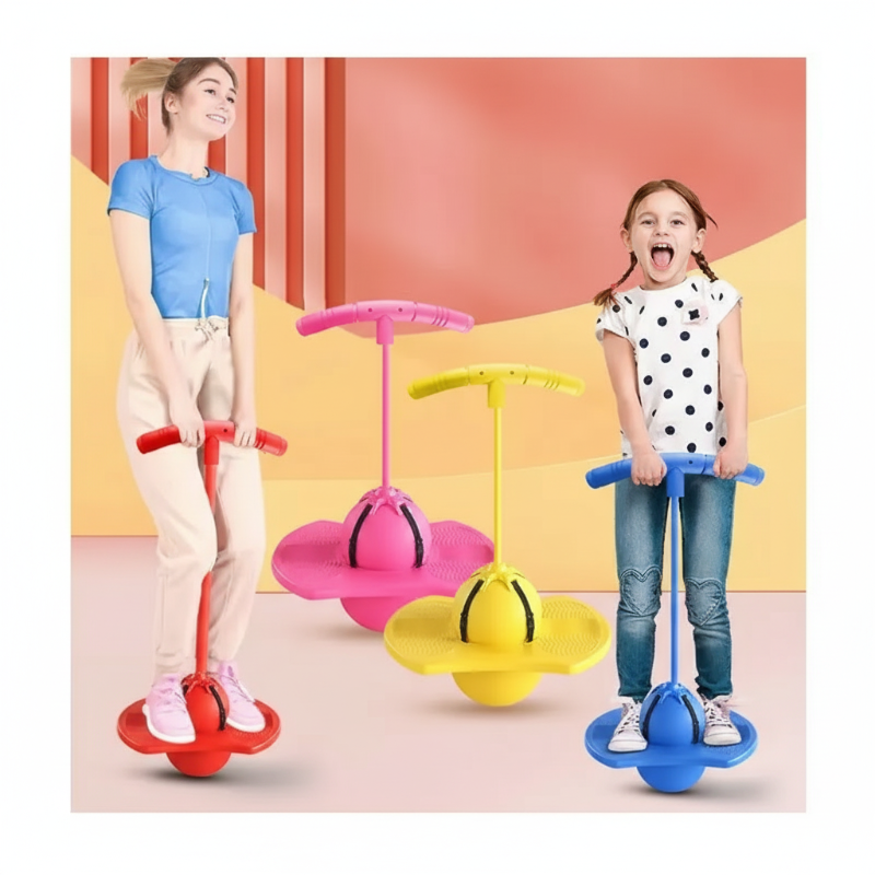 Balansbal met Handvatten voor Kinderen en Volwassenen - Springbal met Antislip Platform voor Coördinatieoefeningen en Evenwichtstraining | Sansoti