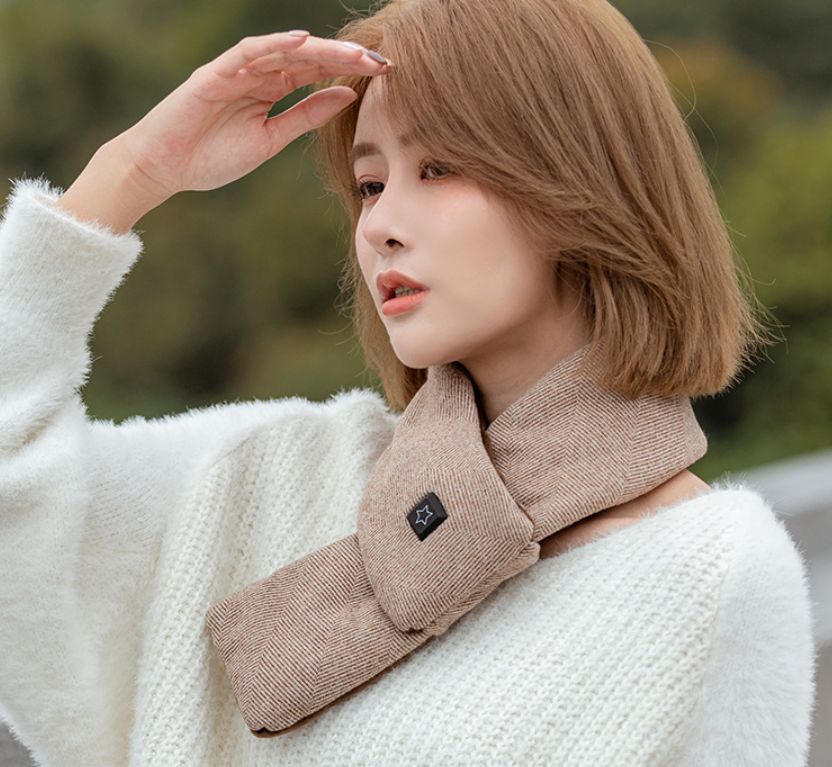 Heated Scarf with USB Connection, Neck Warmer, Adjustable Temperature, Soft Winter Neck Scarf for Women and Men | Sansoti