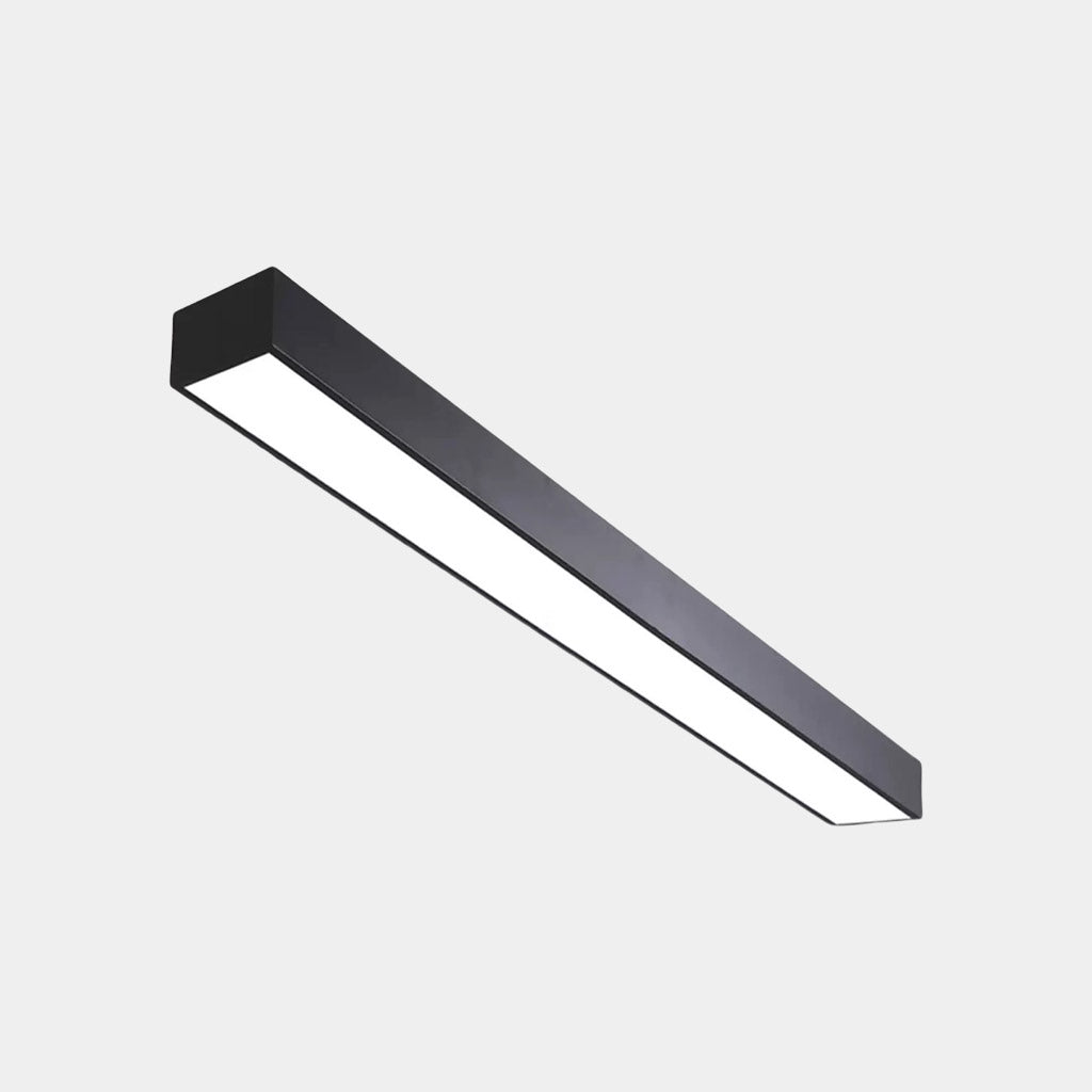 Lineare LED-Deckenleuchte aus Aluminium, dimmbar, mit Fernbedienung, 3 Lichtfarben, modernes Design für Büro und Esszimmer | Sansoti